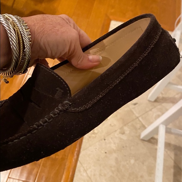 Tod's Dark Brown Suede women’s Gommino sz 9.5 loafers - Picture 3 of 7
